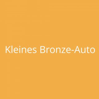 Kleines Bronze-Auto
