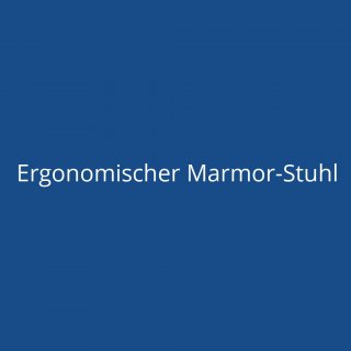 Ergonomischer Marmor-Stuhl