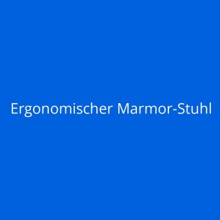 Ergonomischer Marmor-Stuhl