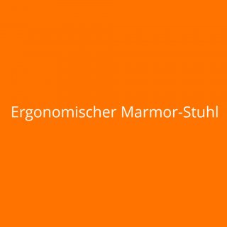 Ergonomischer Marmor-Stuhl