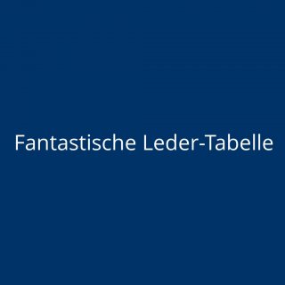 Fantastische Leder-Tabelle
