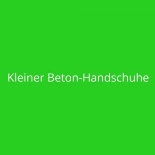 Kleiner Beton-Handschuhe
