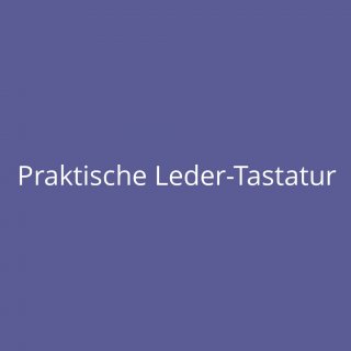 Praktische Leder-Tastatur