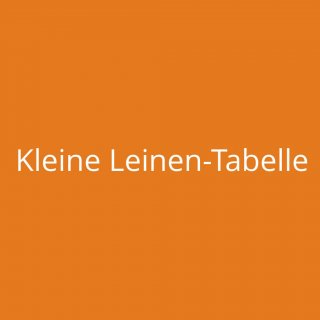 Kleine Leinen-Tabelle