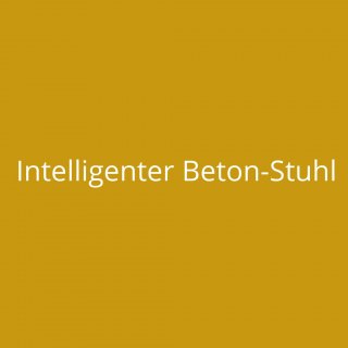 Intelligenter Beton-Stuhl