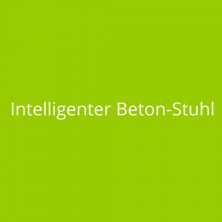 Intelligenter Beton-Stuhl