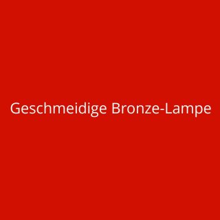 Geschmeidige Bronze-Lampe