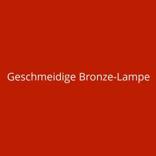Geschmeidige Bronze-Lampe