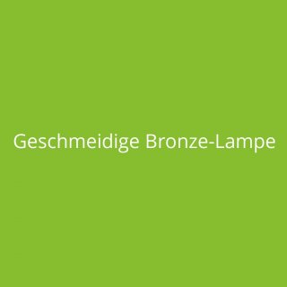 Geschmeidige Bronze-Lampe