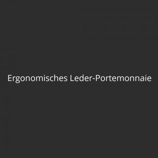 Ergonomisches Leder-Portemonnaie