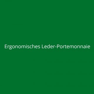 Ergonomisches Leder-Portemonnaie
