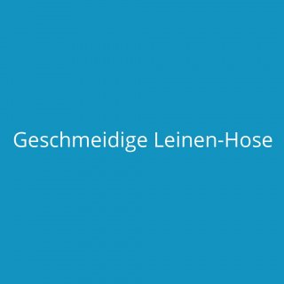 Geschmeidige Leinen-Hose