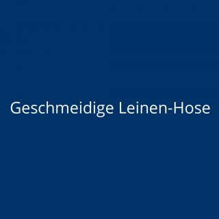 Geschmeidige Leinen-Hose