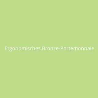 Ergonomisches Bronze-Portemonnaie